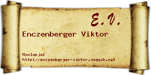 Enczenberger Viktor névjegykártya