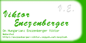 viktor enczenberger business card